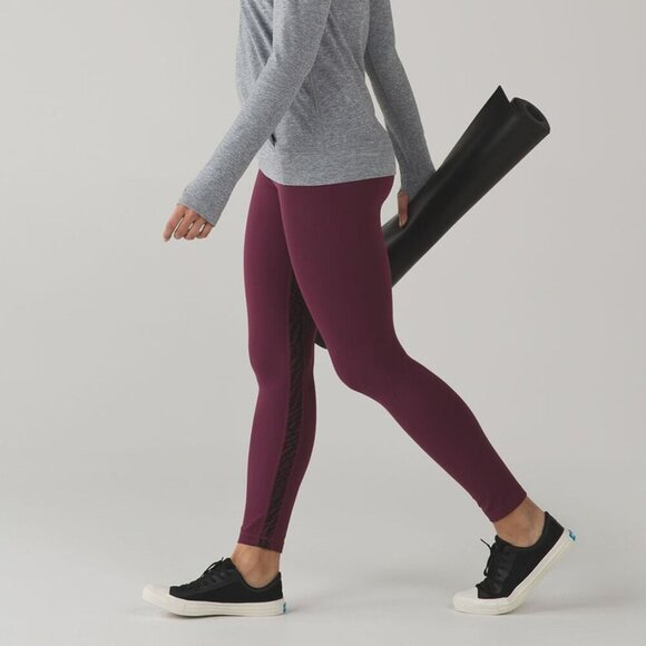 LULULEMON Align Pant in Red Grape / Shifted Horizon Red Grape Black Size 2 - Picture 1 of 10